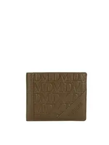 Da Milano Genuine Leather Brown Bifold Mens Wallet with Multicard Slot (10390)