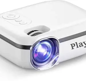 PLAY MP7 Advance 1080 Full HD LED WiFi 3D Mini Projector with 300-Inch Display & 3500 Lumens Brightness, Video Beamer Smart Phone Mirroring Portable Projector for Home Theater & Office