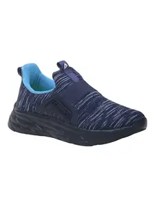Impakto Nexus Pulse Men's Slip-on Walking, Running Shoes, Lightweight Soft & Comfortable with Extra Cushion Insole AS3216 Blue