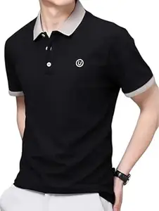 Lymio Polo T Shirt for Men || T Shirt for Man || Collar T Shirt Style Men (Packs Also Available) (Polo-44-47)
