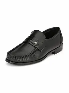 HiREL'S Men Mocassion Slip On Shoes 8 Black