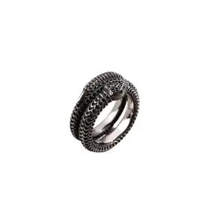 Zaprics Trading Snake Ring|Adjustable Finger Ring|Open Finger Rings|Gothic Cobra Ring|Unique Stylish Retro Spiral Serpent Ring| Gift For Men,Women
