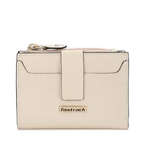 Fastrack Women Faux Leather Compact Wallet | Multiple Card Slots, Zip Coin Pocket and Cash Slots | Stylish and Practical | Trendy Wallets for Women | Wallet for Casual Carry