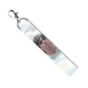 ISEE 360® Maradona Football Lanyard Tag with Swivel Lobster for Gift Luggage Bags Backpack Laptop Bags L X H 5 X 0.8 INCH