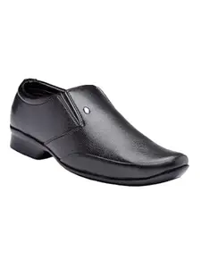 Action Dotcom D-103 Men's Black Synthetic Leather Stylish & Comfortable Office Slip On Formal Shoes