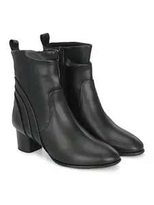 Delize Black women vegan leather Ankle boots 64471A-41