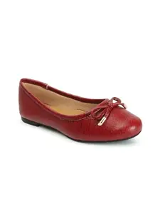 Carlton London Women's Slip On Ballerinas Colour-Red, Size-UK 6