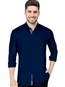 TTrendy Casual Shirt Man||Fashionable and Trending||GHY1-FSON_Blue_L