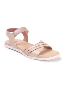 Carlton London Women Sandal,Peach, UK-3