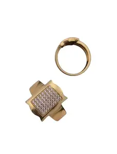 Stylish Men's Designer Ring Diamond Gold Ring For Men Ring/Gold Ring||JEWELRYRING-110-24