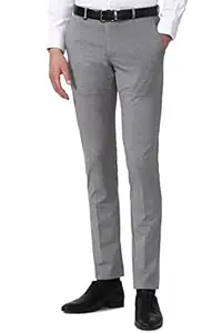 Van Heusen Men's Slim Fit Mid Rise Pants