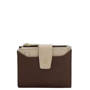 Da Milano Mini Leather Wallet for Women - Brown