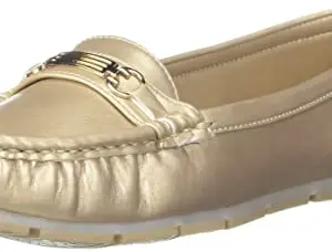 Inc.5 Inc5 Womens Flat Loafers 1129L.Gold