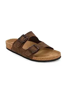Shences CORK SANDALS FOR MEN TRD6031BROWN_11