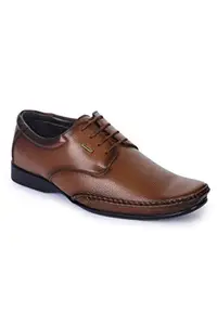 Liberty Men Jp-9433 Tan Formal Derby Shoes-10 UK(44 EU)