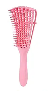 HOT BEAUTY 1 Pc Detangler Hair Brush for Women, Mens and Kids | Perfect Detangling Brush for Curly Hair, Gently Separate Tangles, Leaves Hair Smooth and Shiny | The Pain Free Knot Detangler