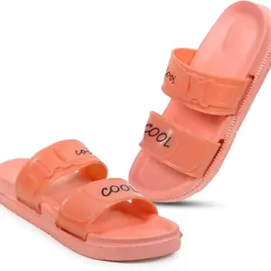 OUNIK STYLE Women's Slides: Fashionable, Comfortable, and Lightweight Footwear for Everyday Wear (Pink 5)