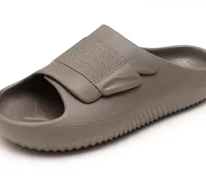 GIBBON'S Men's Flip Flops & Slide Sandals | Adjustable Strap, Lightweight and Anti-Slip Sole | Bathroom, Beach, Home & Daily Slippers for Men