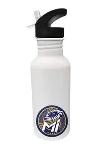 MUMBAI INDIANS Print Water Bottle,Big Mouth With Straw 600mL, Stainless Steel, Sublimation Print.