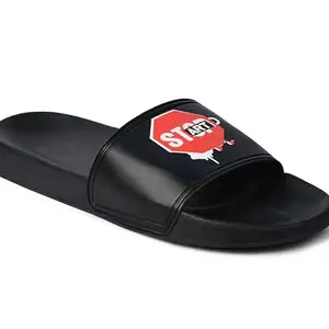 Shoe Mate Mens Black Stylish Flip Flop & Slippers