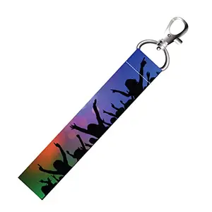 ISEE 360® Music Party Lanyard Bag Tag with Swivel Lobster for Gift Luggage Bags Backpack Laptop Bags Students Employees L X H 5 X 0.8 INCH