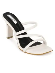 Elle Women's White Sandals-3 Kids UK (EL-MU-W-117)