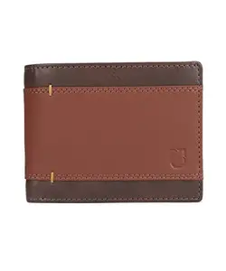 Urbano Fashion Men's Brown Casual, Formal Leather Wallet-6 Card Slots (wallet-0021-drlbrown)