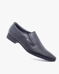 Pierre Cardin EL0806 Leather Formal Shoes for Men_Black_42