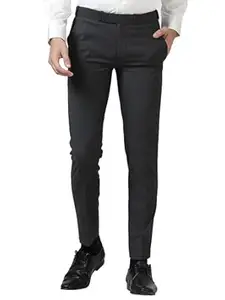 Mc Henry McHenry Men's Premium Luxurious Waist Expandable Wrinkle Free Slim Fit Trousers