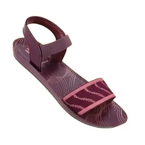 WALKAROO WL2702 Womens Fashion Sandals for Casual Wear & Regular Use - Dark Grape