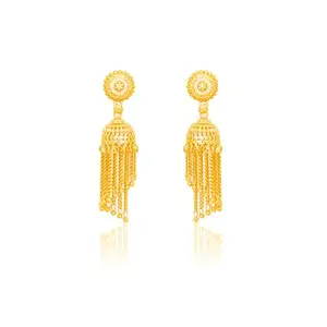 Luv Fashion Traditional Gold And Premium Micron Wedding Collection Plated Earrings For Women And Girls ERG2199