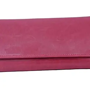 SIVI Decor Women's Modern Genuine Pink Leather Wallet
