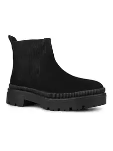 Inc.5 Womens Black Casual Solid Round Toe Ankle Boots