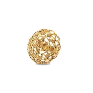Kavya Jewels Gold Plated Ring for Women