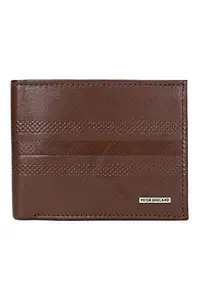 Peter England Tan Leather Men's Wallet (R32192042Free Size)