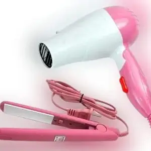 Combo Of Hair Dryer And Hair Straightener,Multicolor