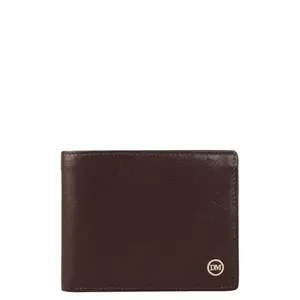 Da Milano Leather RFID Wallet for Men with Multicard Slot - Brown