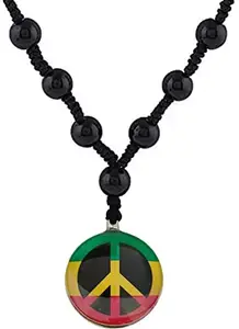 Handmade Black Beads Peace Locket,a Symbol of peace & Harmony Locket for Mens & Women Pack of 1