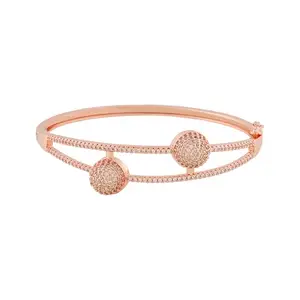 TEEJH Jewel of Jhansi CZ Stones Rosegold Bracelet