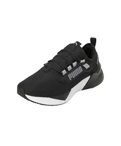 Puma Womens Retaliate 3 WNS Black-Matte Silver Running Shoe - 5 UK (31123520)