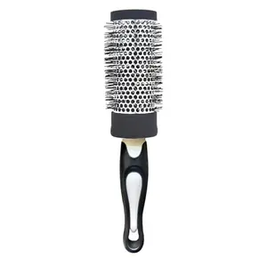 BlackLaoban Large Blow Dry Hot Curling Round Hair Styling Brush For Blow Drying, Styling, Curling, Straighten For All Type Hairs Women & Men (Black and White)