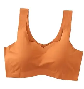 Girls and Womens Padded Inner wear for T-Shirts useOrangeSize-34(G,IJ,NonelasticOrange-34DK,)