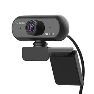 Asleesha HD Webcam with Microphone - Plug & Play, Noise Reduction, Rotatable for Video Conferencing, Online Teaching, Gaming Web Camera Compatible with PC, Laptop, Desktop