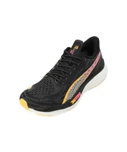 Puma Womens Velocity Nitro™ 3 Wn Black-Silver-Sun Stream Running Shoe - 3 UK (30970201)