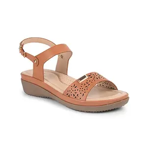Liberty Senorita MMJ-511 Casual Sandal For Women (Tan_4)