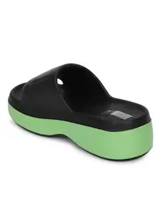 TRUFFLE COLLECTION Women's RS3690 Black PU Flats - UK 7