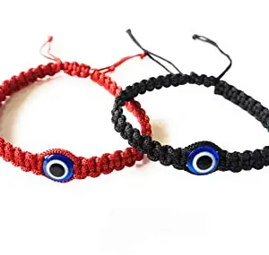 Da Vasco Red & Black silk Dori thread bracelet For Girl | Women | Men (pack of 2) Vadic bracelet