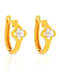 Bhima Jewels 22K Hallmark (916) Purity Yellow Gold Moulding 4 Stone Ring Stud