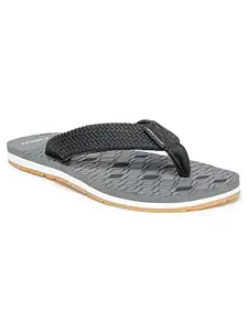 ABROS Men's AWFG3008 Wookee Slipper -Grey/Black -9 UK