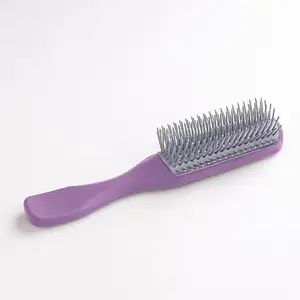 Kuber Industries Hair Brush | Bristles Brush | Hair Brush with Paddle | Brush for Curly wavy Hairs | Suitable For All Hair Types | Hair Brush Styling Hair | C19P.. | Purple